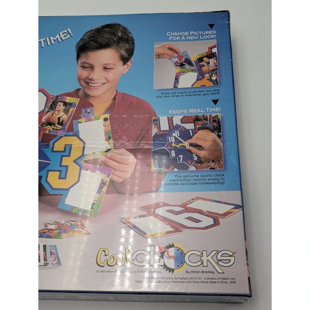 Vtg Cool Clocks Customized Clock Making Kit Milton Bradley 1995 Sealed